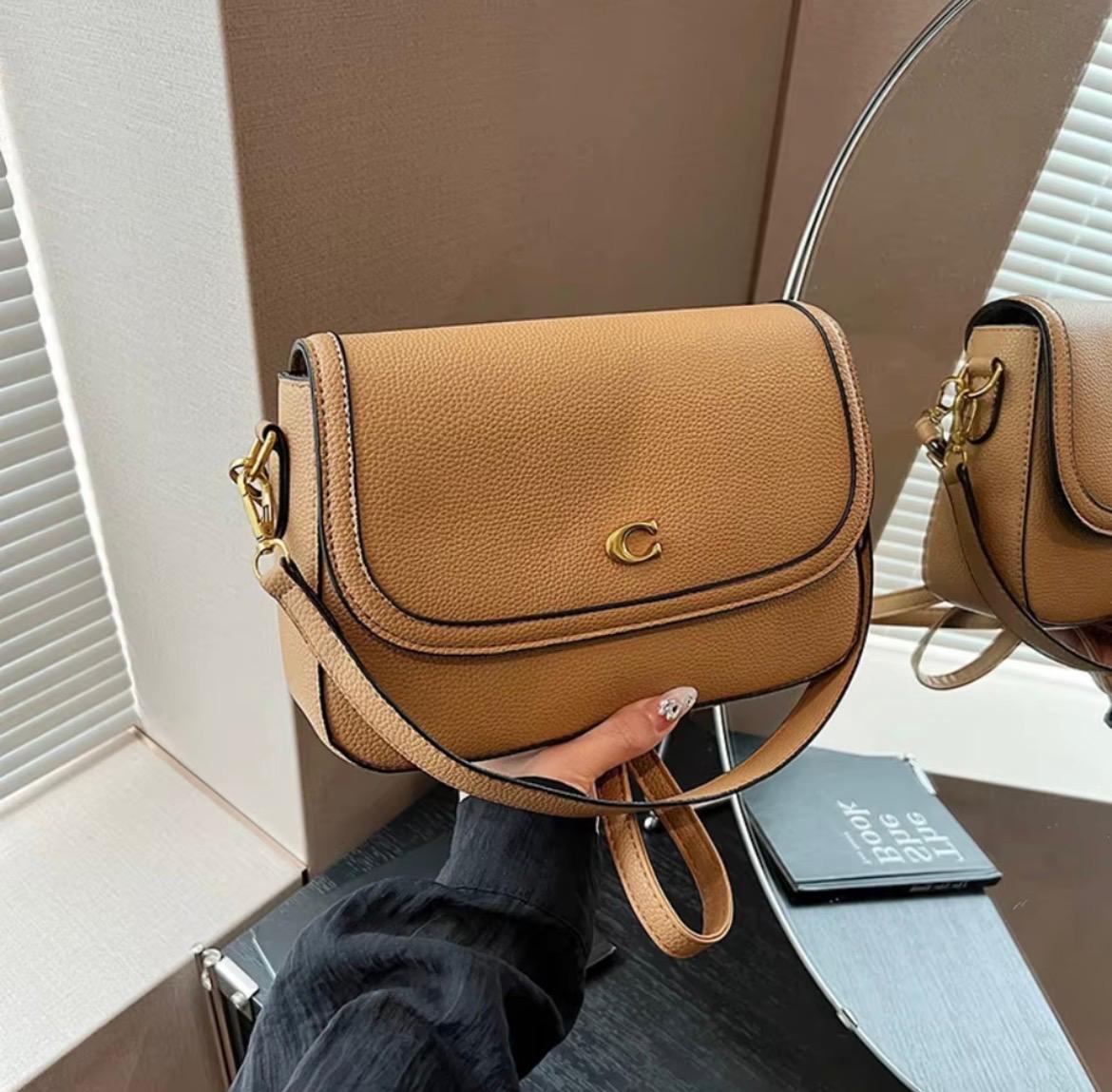 Coach brown hand bag