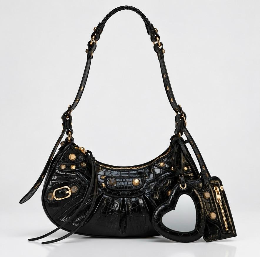 Black balenciaga hand bag