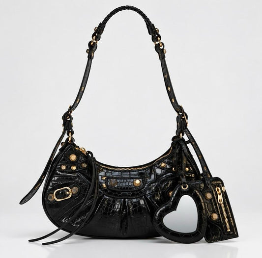 Black balenciaga hand bag
