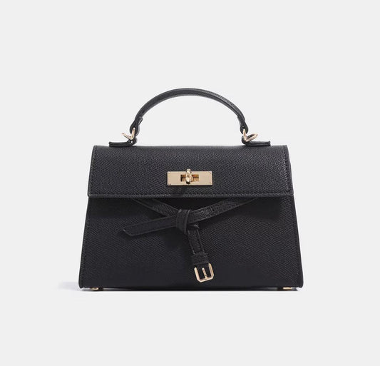 New Black Women's Leather Kelly Hand bag