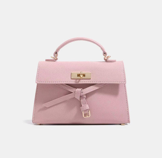 New Pink Women's Leather Kelly Hand bag